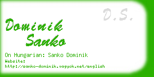 dominik sanko business card